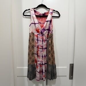 ODD MOLLY UNCORPORATED Bohemian Silk Dress- size 0